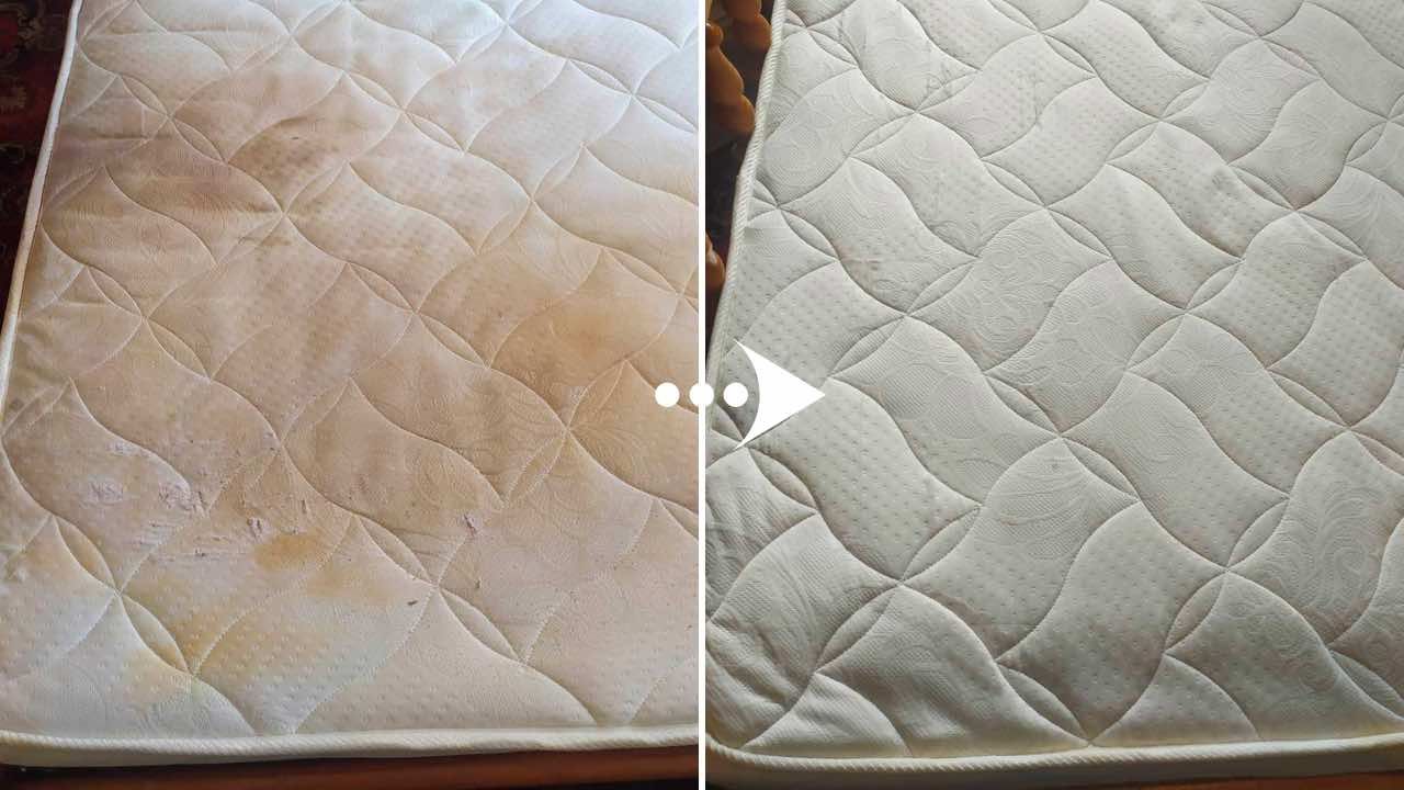 Instrukcja krok po kroku: jak używać octu do usuwania brązowych plam z poduszek i materacy.